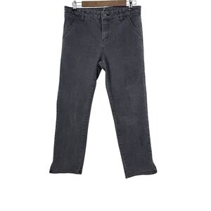 prAna Women's  8/29 Faded Black Gray Jeans Stretch Pockets Straight‎ Sustainable